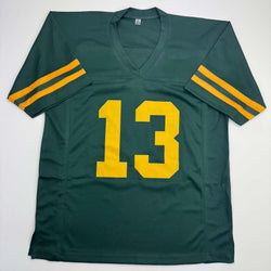 Autographed/Signed Dontayvion Wicks Green Bay Color Rush Football Jersey JSA COA