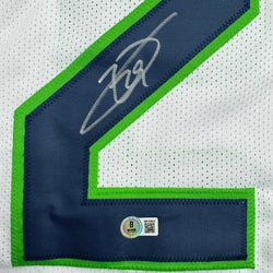 Autographed/Signed Earl Thomas III Seattle White Football Jersey Beckett BAS COA