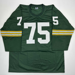 Autographed/Signed Forrest Gregg HOF 77 Green Bay Green Football Jersey JSA COA