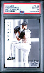 Graded 2018 Leaf Shohei Ohtani #PR-03 Premier Rookies Rookie RC Baseball Card PSA 10 Gem Mint