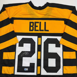 Autographed/Signed Le'Veon LeVeon Bell Pittsburgh Bumble Bee Jersey Football JSA COA