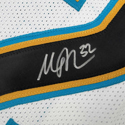 Autographed/Signed Maurice Jones-Drew Jacksonville White Football Jersey Beckett BAS COA