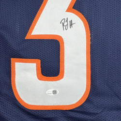 Autographed/Signed R.J RJ Harvey Denver Blue Football Jersey JSA COA