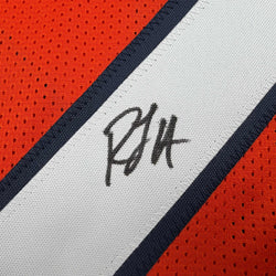 Autographed/Signed R.J RJ Harvey Denver Orange Football Jersey JSA COA