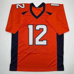 Autographed/Signed R.J RJ Harvey Denver Orange Football Jersey JSA COA