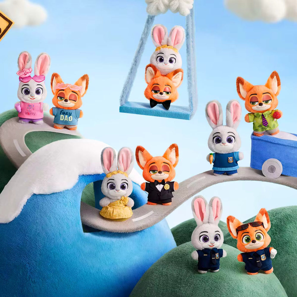 POP MART Zootopia Ace Duo Plush Pendant Blind Box (ONLINE ORDER ONLY)