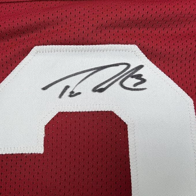 Framed Autographed/Signed Trent Richardson 35x39 Roll Tide Alabama Red College Football Jersey Beckett BAS COA (ONLINE ORDER ONLY)