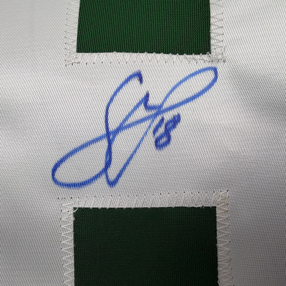 Autographed/Signed Sam Steel Dallas Green Hockey Jersey Beckett BAS COA (ONLINE ORDER ONLY)