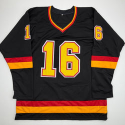 Autographed/Signed Trevor Linden Vancouver Black Hockey Jersey Beckett BAS COA (ONLINE ORDER ONLY)