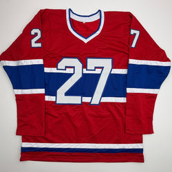 Autographed/Signed Shayne Corson Montreal Red Hockey Jersey Beckett BAS COA (ONLINE ORDER ONLY)