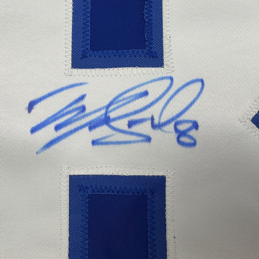 Autographed/Signed Mike Matheson Montreal Red Hockey Jersey Beckett BAS COA (ONLINE ORDER ONLY)