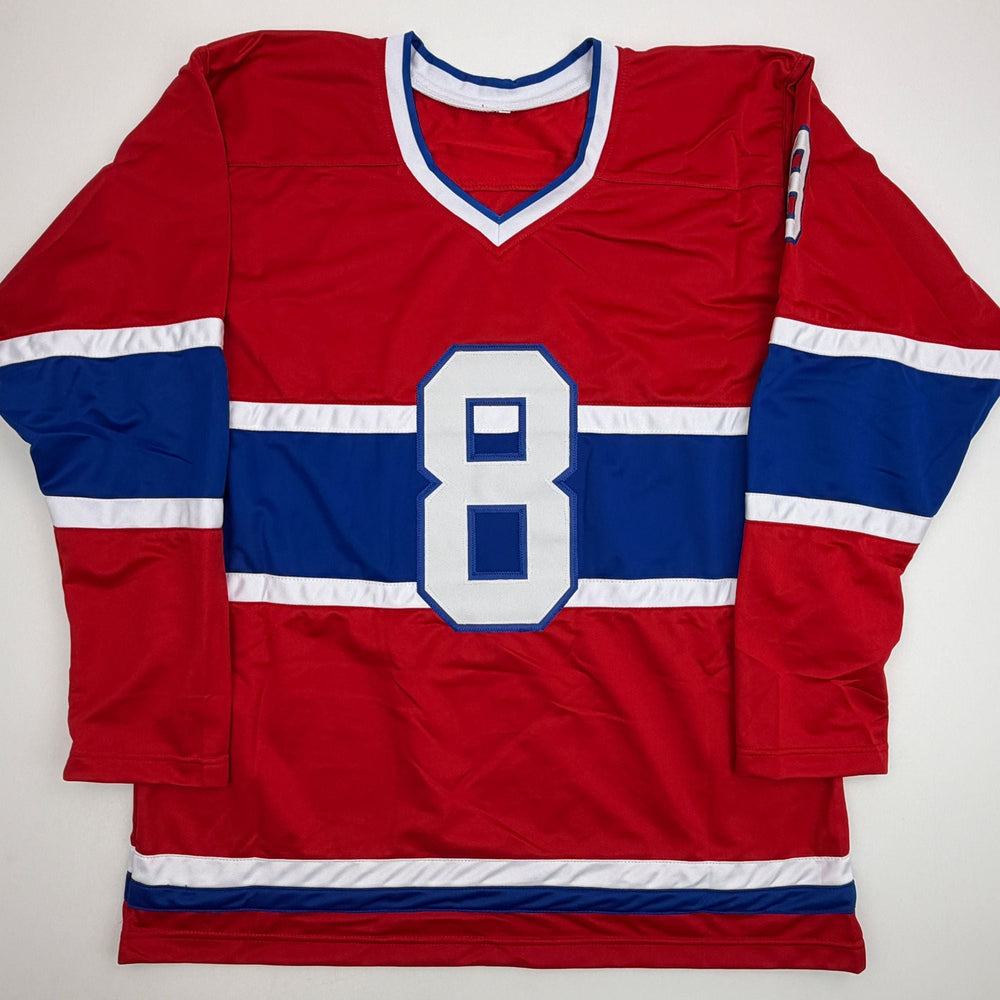 Autographed/Signed Mike Matheson Montreal Red Hockey Jersey Beckett BAS COA (ONLINE ORDER ONLY)