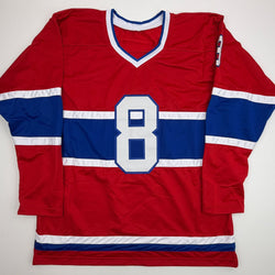 Autographed/Signed Mike Matheson Montreal Red Hockey Jersey Beckett BAS COA (ONLINE ORDER ONLY)