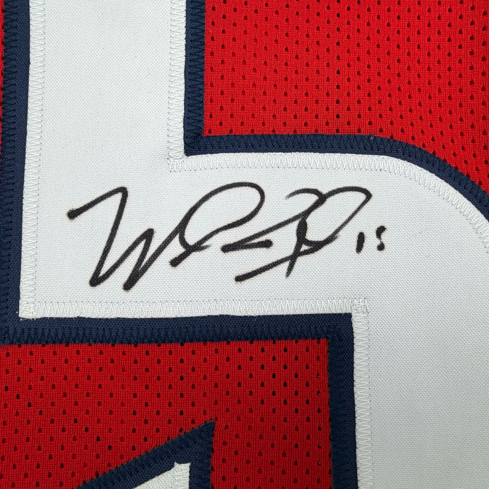 Autographed/Signed Will Fuller Houston Red Football Jersey JSA COA (ONLINE ORDER ONLY)