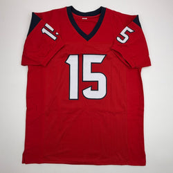 Autographed/Signed Will Fuller Houston Red Football Jersey JSA COA (ONLINE ORDER ONLY)