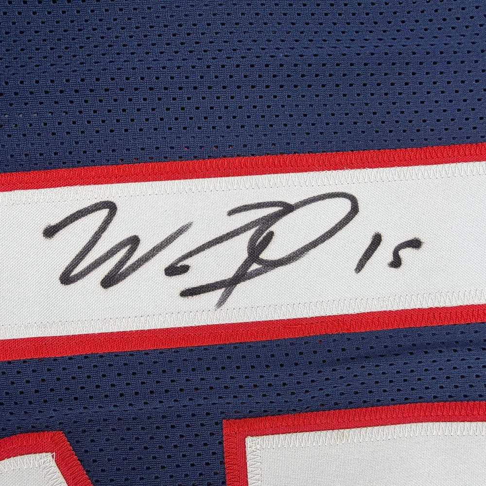 Autographed/Signed Will Fuller Houston Blue Football Jersey JSA COA (ONLINE ORDER ONLY)