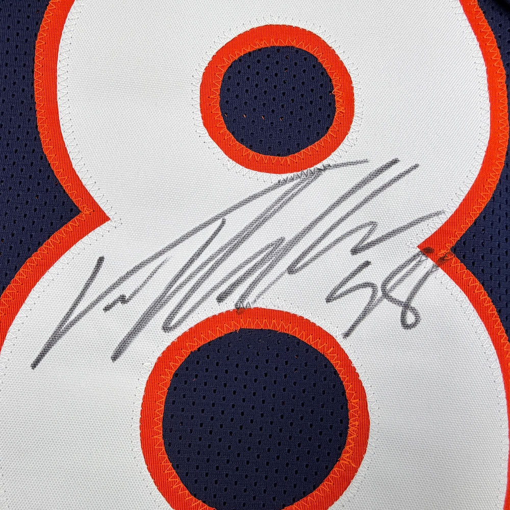 Autographed/Signed Von Miller Denver Blue Football Jersey Beckett BAS COA (ONLINE ORDER ONLY)