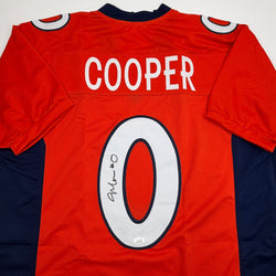 Autographed/Signed Jonathon Cooper Denver Orange Football Jersey JSA COA (ONLINE ORDER ONLY)