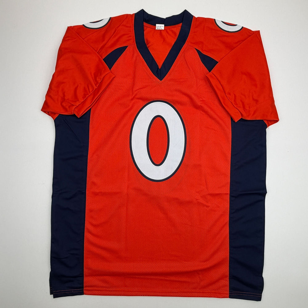 Autographed/Signed Jonathon Cooper Denver Orange Football Jersey JSA COA (ONLINE ORDER ONLY)
