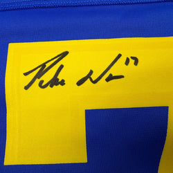 Autographed/Signed Puka Nacua #17 Los Angeles LA Rams Blue Authentic Nike Rookie Football Jersey Fanatics COA (ONLINE ORDER ONLY)