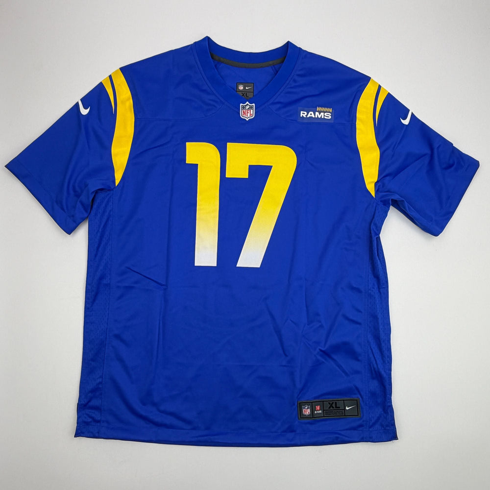 Autographed/Signed Puka Nacua #17 Los Angeles LA Rams Blue Authentic Nike Rookie Football Jersey Fanatics COA (ONLINE ORDER ONLY)