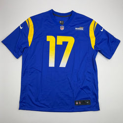 Autographed/Signed Puka Nacua #17 Los Angeles LA Rams Blue Authentic Nike Rookie Football Jersey Fanatics COA (ONLINE ORDER ONLY)