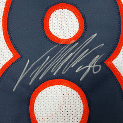 Autographed/Signed Von Miller Denver White Football Jersey Beckett BAS COA (ONLINE ORDER ONLY)