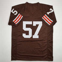Autographed/Signed Clay Matthews Jr Cleveland Brown Football Jersey Beckett BAS COA (ONLINE ORDER ONLY)