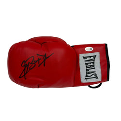 Autographed/Signed James Buster Douglas Red Everlast Boxing Glove JSA COA (ONLINE ORDER ONLY)