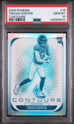 Graded 2025 Panini Phoenix Travis Hunter #15 Contours Rookie RC Football Card PSA 10 Gem Mint (ONLINE ORDER ONLY)