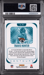 Graded 2025 Panini Phoenix Travis Hunter #15 Contours Rookie RC Football Card PSA 10 Gem Mint (ONLINE ORDER ONLY)