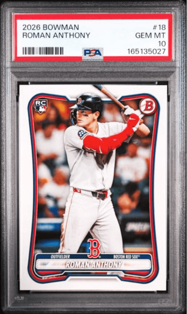 Graded 2026 Topps Bowman Roman Anthony #18 Rookie RC Baseball Card PSA 10 Gem Mint (ONLINE ORDER ONLY)