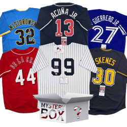 Autographed/Signed Opening Day 2026 Baseball Jersey Mystery Box with PSA JSA or Beckett COA