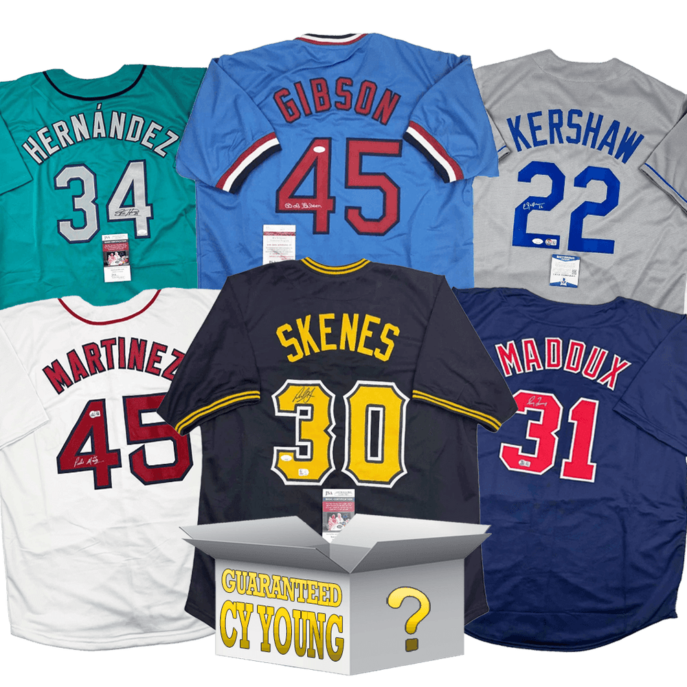 Cy Young Autographed/Signed Baseball Jersey Mystery Box with PSA JSA or Beckett COA