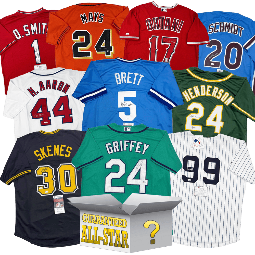 All-Star Autographed/Signed Baseball Jersey Mystery Box with PSA JSA or Beckett COA