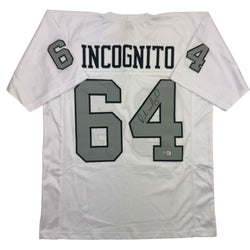Autographed/Signed Richie Incognito Las Vegas Oakland Color Rush Football Jersey Beckett BAS COA (ONLINE ORDER ONLY)