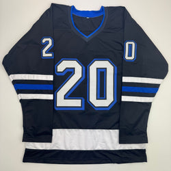 Autographed/Signed Nick Paul Tampa Bay Black Hockey Jersey Beckett BAS COA (ONLINE ORDER ONLY)