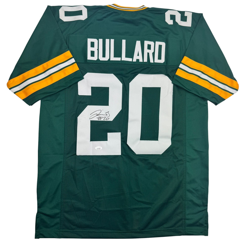 Autographed/Signed Jevon Bullard Green Bay Green Football Jersey JSA COA (ONLINE ORDER ONLY)