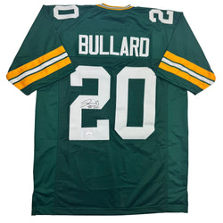 Autographed/Signed Jevon Bullard Green Bay Green Football Jersey JSA COA (ONLINE ORDER ONLY)