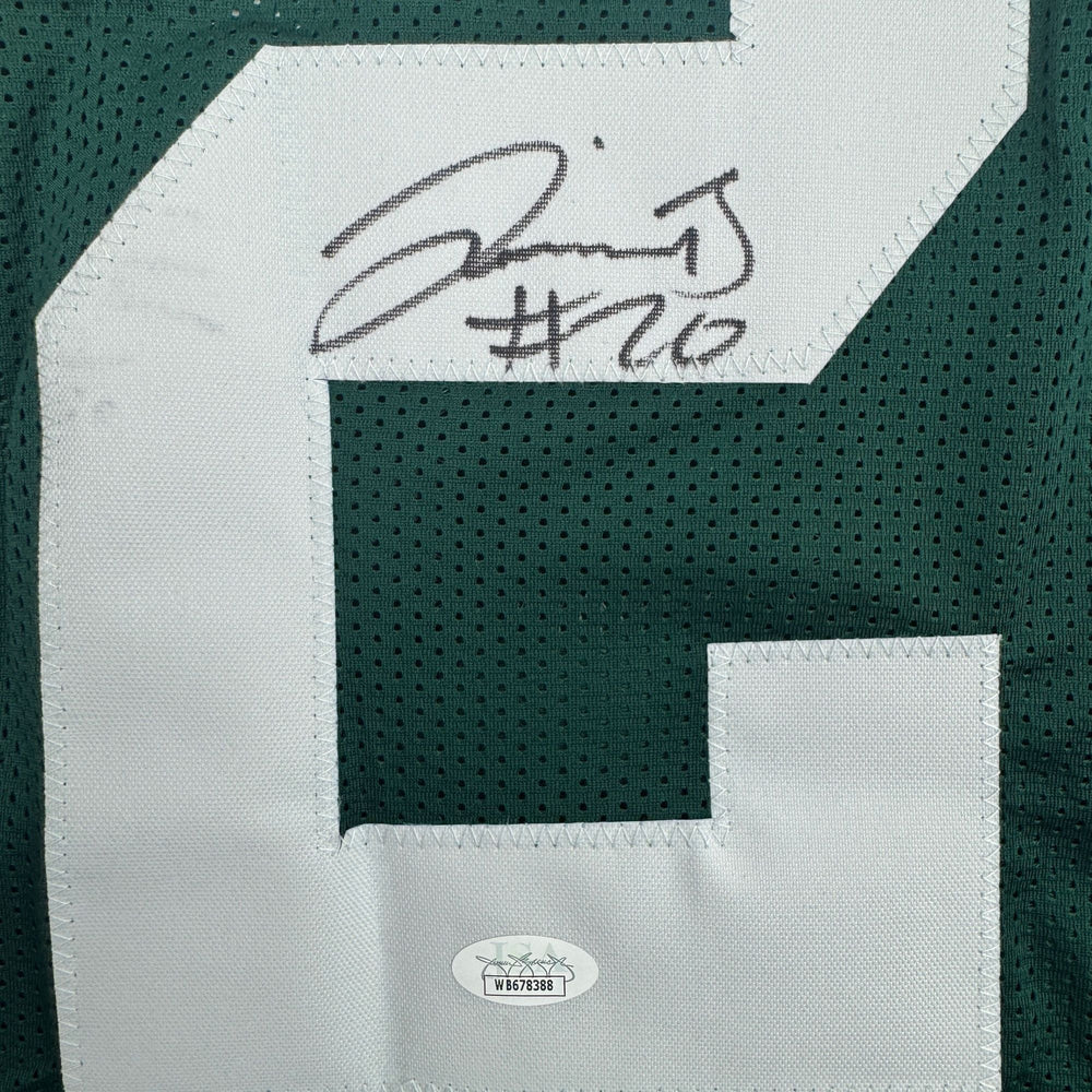 Autographed/Signed Jevon Bullard Green Bay Green Football Jersey JSA COA (ONLINE ORDER ONLY)