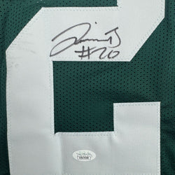 Autographed/Signed Jevon Bullard Green Bay Green Football Jersey JSA COA (ONLINE ORDER ONLY)