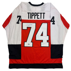 Autographed/Signed Owen Tippett Philadelphia Orange Hockey Jersey Beckett BAS COA (ONLINE ORDER ONLY)