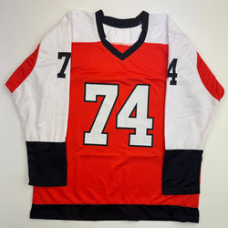 Autographed/Signed Owen Tippett Philadelphia Orange Hockey Jersey Beckett BAS COA (ONLINE ORDER ONLY)