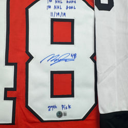 Autographed/Signed Morgan Frost Philadelphia Orange Hockey Jersey Beckett BAS COA (ONLINE ORDER ONLY)
