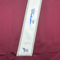 Autographed/Signed Devon Toews Colorado Maroon Hockey Jersey Beckett BAS COA (ONLINE ORDER ONLY)
