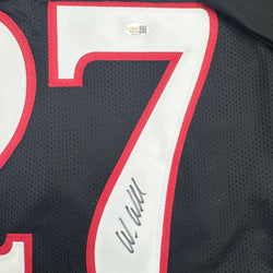 Autographed/Signed Wes Welker Texas Tech Black College Football Jersey JSA COA (ONLINE ORDER ONLY)