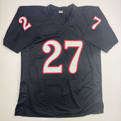 Autographed/Signed Wes Welker Texas Tech Black College Football Jersey JSA COA (ONLINE ORDER ONLY)