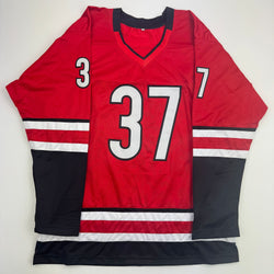 Autographed/Signed Andrei Svechnikov Carolina Red Hockey Jersey Beckett BAS COA (ONLINE ORDER ONLY)