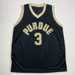 Autographed/Signed Braden Smith Purdue Black College Basketball Jersey JSA COA