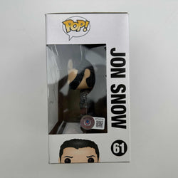 Autographed/Signed Kit Harington Jon Snow #61 Game of Thrones Funko Pop TV Television Figurine Toy Beckett BAS COA
